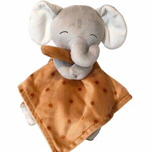 Modern Moments Gerber Elephant Polka Dot Baby Lovey Security Blanket 12" X 12"